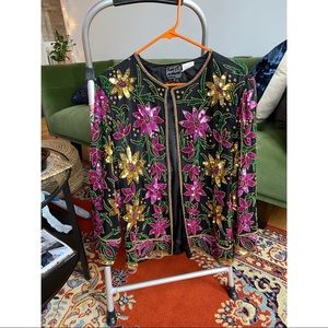 Floral Sequin Jacket